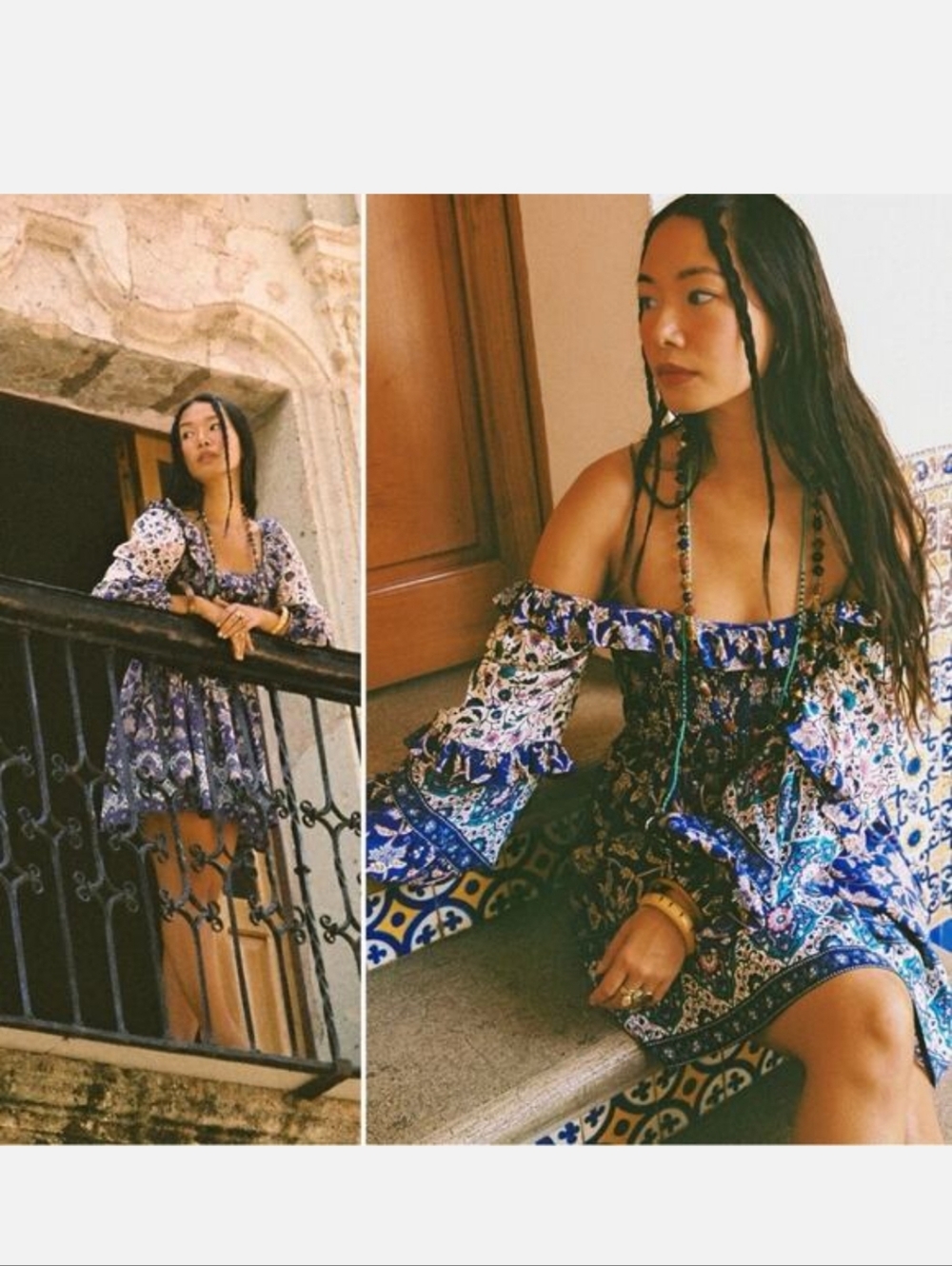 Spell $279 Clairvoyant Mini Dress Women's Small Bohemian Retro Vintage Vibes - Picture 4 of 12